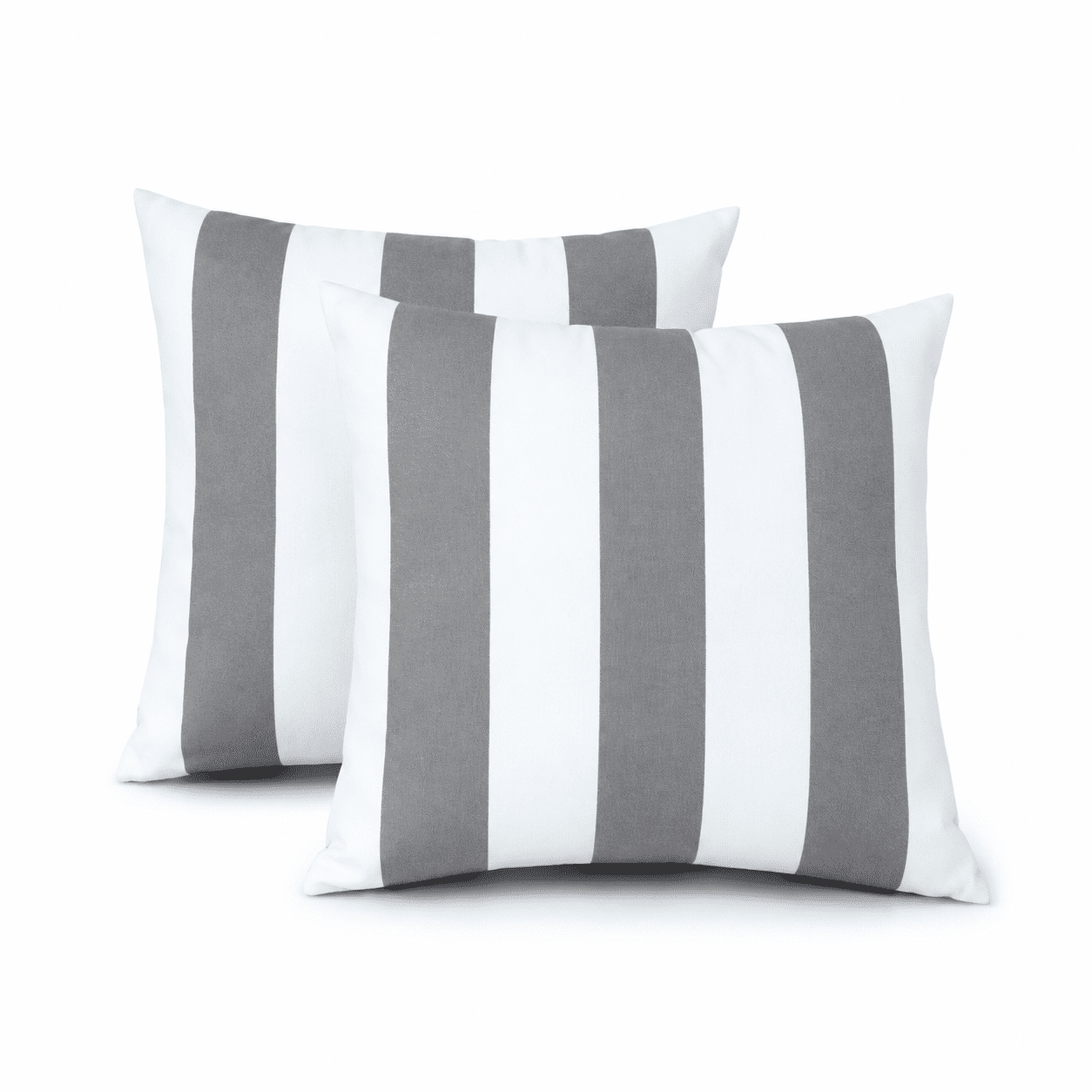 2 Pack Outdoor Throw Pillows, Waterproof & Fade-Resistant Patio Cushions, 18x18 Inch Decorative Outdoor Pillows for Garden, Porch, Balcony & Poolside Furniture