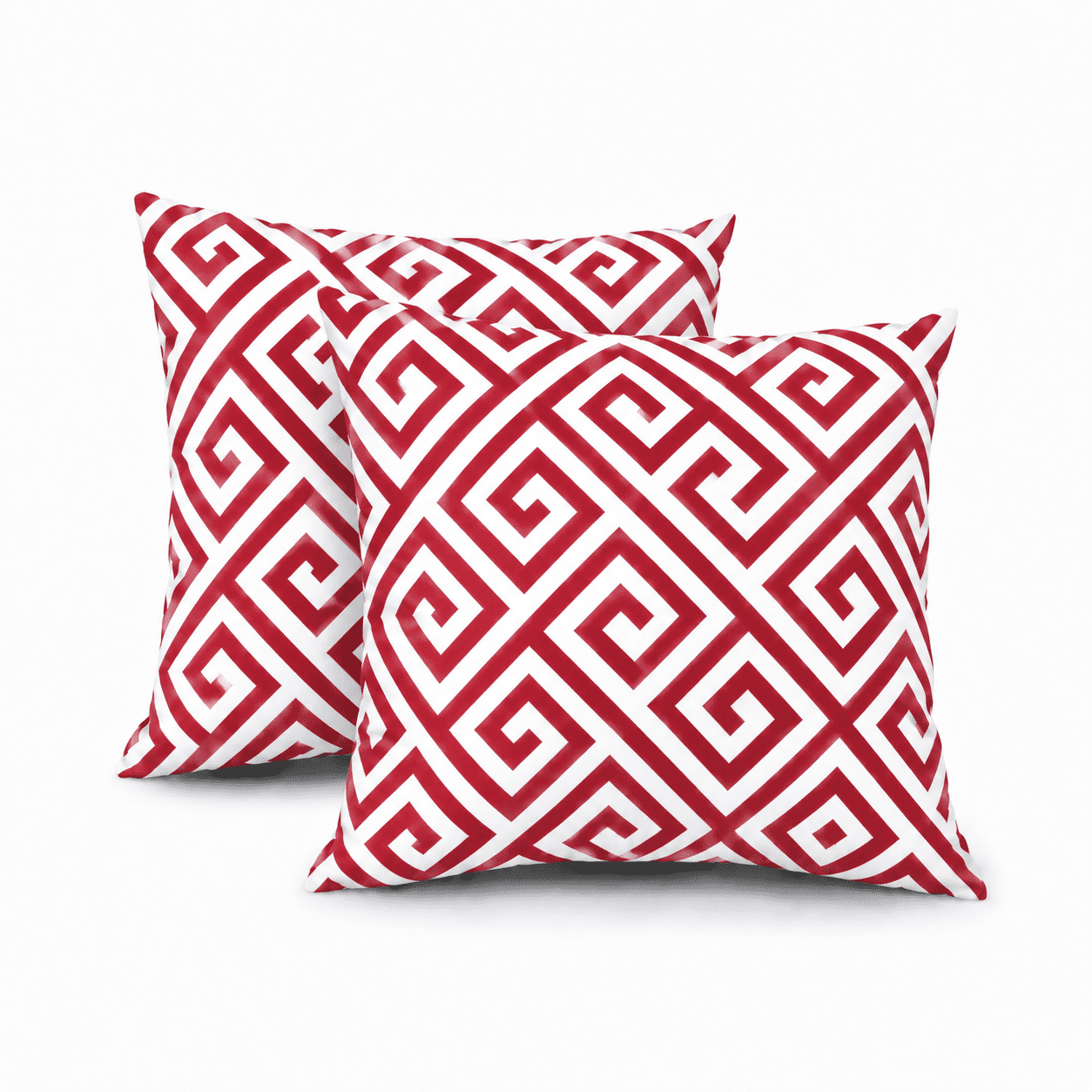 2 Pack Outdoor Throw Pillows, Waterproof & Fade-Resistant Patio Cushions, 18x18 Inch Decorative Outdoor Pillows for Garden, Porch, Balcony & Poolside Furniture
