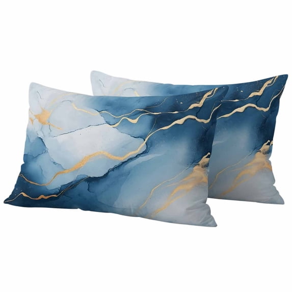 2 Pack Outdoor Waterproof Throw Pillow Covers,Marble Texture Pattern ...