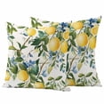 thumbnail image 1 of 2 Pack Outdoor Waterproof Throw Pillow Covers,Vintage Summer Lemon Tree Decorative Square Pillow Case Patio Pillowcases for Chair Couch Sofa 16x16in, 1 of 9