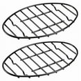 thumbnail image 1 of 2 Pack Oval Roasting Rack - 12 Inch Black Cooling Rack with Integrated Feet,Nonstick -for Roasting Pan,Great for Basting, 1 of 7