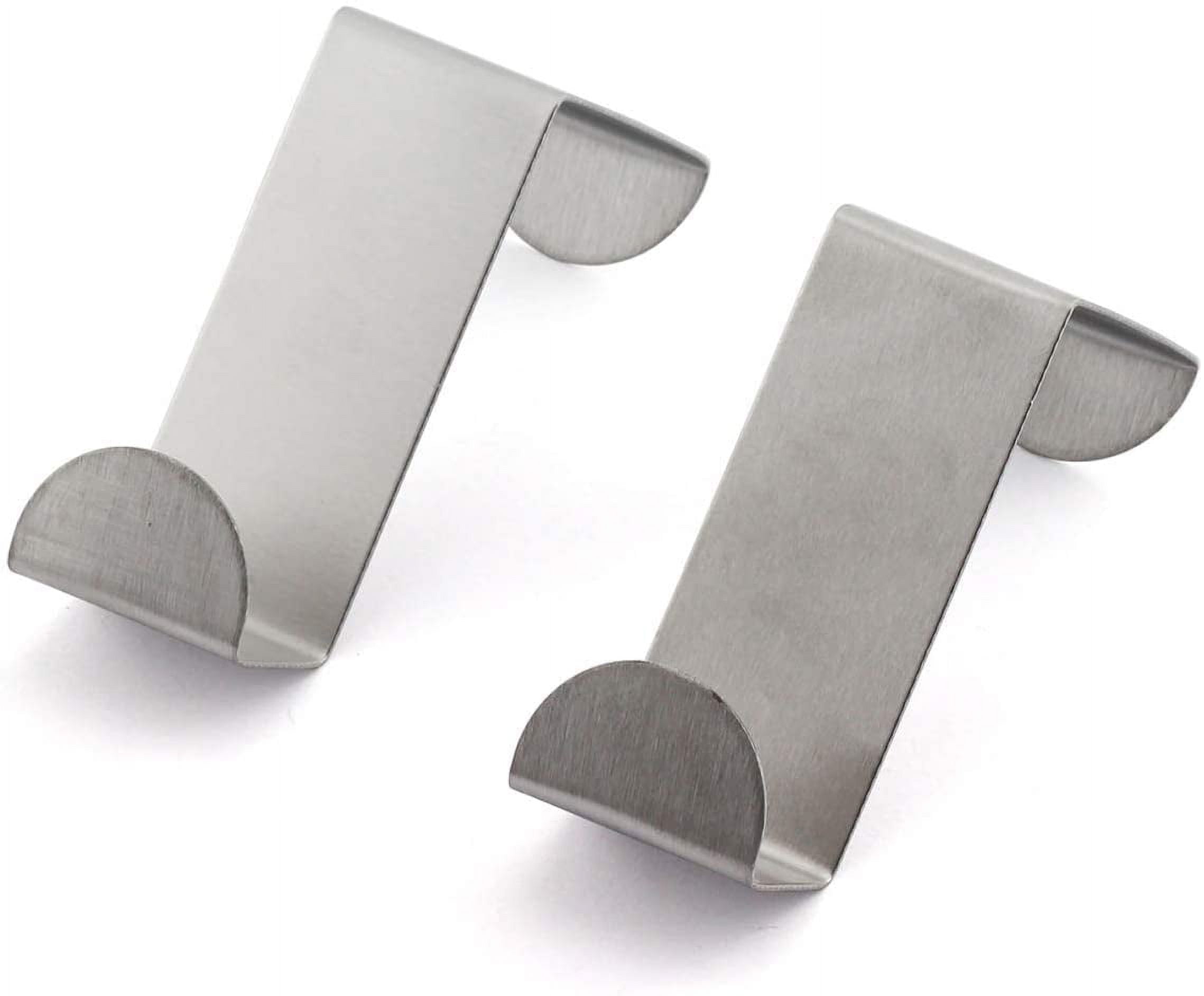 2-Pack Over The Door Hooks Stainless Steel Seamless Nail-Free Bathroom ...