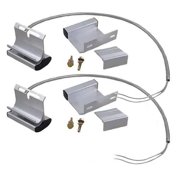 2 Pack Overhead Garage Door Floor Alarm Contact Sensor Track Mounted