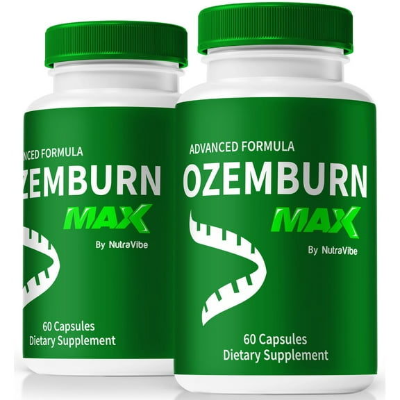 (2 Pack) Ozemburn Max Capsules - Official Ozem Burn Max Supplement to Support Active Lifestyle and Fitness, Keto Pills For Lasting Energy, All-Natural OzemburnMax Reviews (120 Capsules)