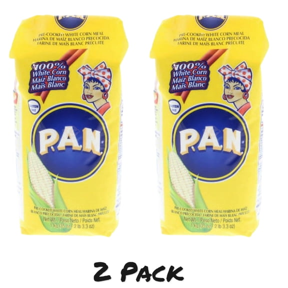 ( 2 Pack ) P.A.N. White Corn Meal 35.27 oz