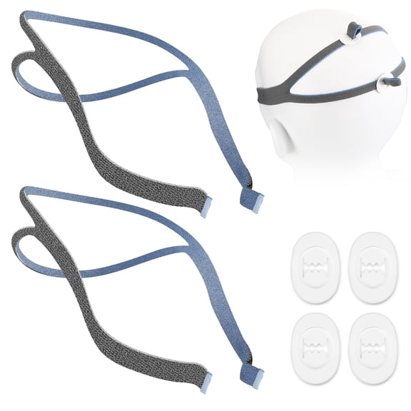 2-Pack P10 Headgear Strap Replacement for AirFit P10 Nasal Pillow CPAP Mask, Durable Elastic Strap, Adjustable Design, Reliable CPAP Mask Accessory for Long - Upgraded Version