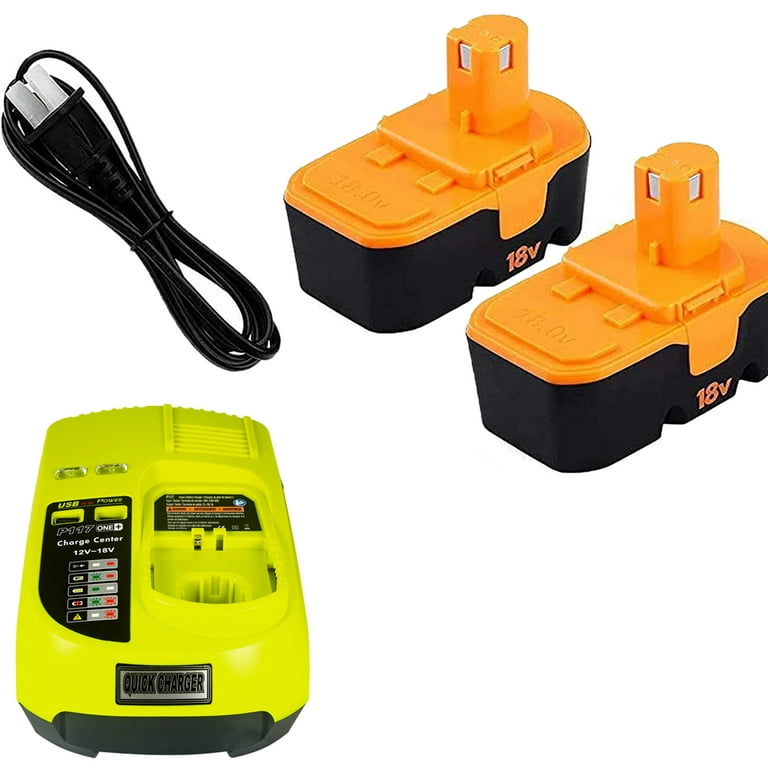 12V-18v battery charger lithium battery nickel charge replacement for ryobi  one plus p100 p101 p102 p103 p104 p105 p106 p107 p108
