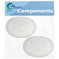 thumbnail image 1 of 2 Pack P34 Microwave Glass Turntable Plate Replacement for Hamilton Beach P100n30als3b, Oster Ogzj1104, Emerson Mwg9115sb, Emerson Mw8115ss, Emerson Mw8992sb, Emerson Mw8119sbm, Emerson Mw1161sb, 1 of 4
