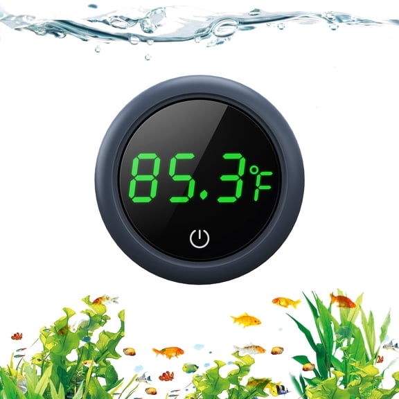 2 Pack PAIZOO Fish Tank Digital Thermometer Accurate LED Display to 0.9F Tank Thermometer Aquarium Temperature Measurement Suitable for Fish, Axolotl, Turtle or Aquatic