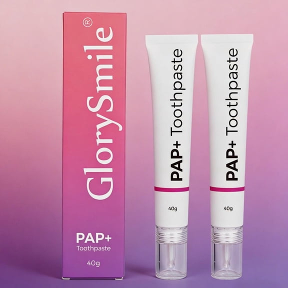 2 Pack PAP Teeth Whitening Toothpaste, Peroxide & Fluoride-Free, Sensitive Teeth Safe with Anti-Stain Protection, 80g for Daily Use (Mint Flavor)