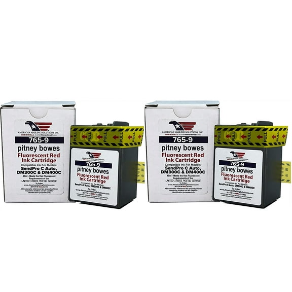 2 Pack | PB 765-9 Ink Cartridge compatible with DM300c, DM400c, DM450c, DM475c, and G900