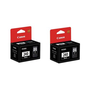 2-Pack Genuine Canon PG-240 Black Ink Cartridges – For PIXMA Printers – Factory Sealed