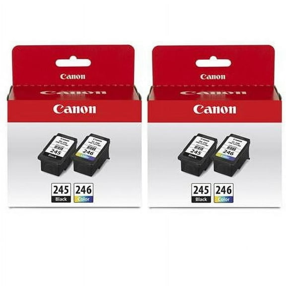 Canon 2 Pack PG-245 Black & CL-246 Color Ink Cartridge Value Pack for Select PIXMA iP, MG, MX, TR, TS Series Printers