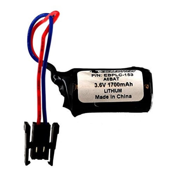 (2-Pack) PLC 3.6V 2100mAh Backup Batteries Replaces Eternacell B9670MC, Hitachi H Series PLCS, Maxell ER17/33WKP, BM6970MC, LIBAT-H, MR-2JS, MR-BAT, MR-J2, MR-J2A, Motion Robot, Q