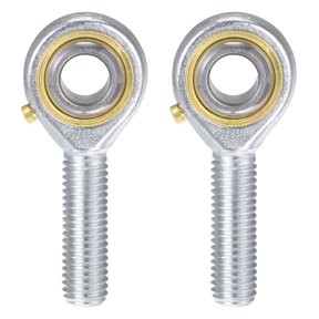 2 Pack POS10 Spherical Rod End Bearing 10mm Bore Self-lubricated Joint Bearing M10x1.5 Right Hand Male Thread