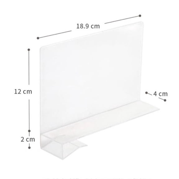 2-Pack PP Closet Shelf Dividers for Wardrobe Organization, Multi-Functional Storage Separator Panel