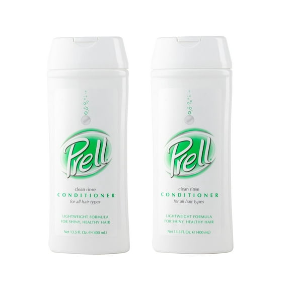 2 Pack - PRELL Moisturizing Clean Rinse Conditioner, 13.5 oz each