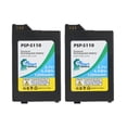 thumbnail image 1 of 2-Pack PSP-S110 Battery Replacement for Sony PSP-2002 Video Game Console - Compatible with Sony PSP-S110 Battery 3.7V 1200mAh, 1 of 5