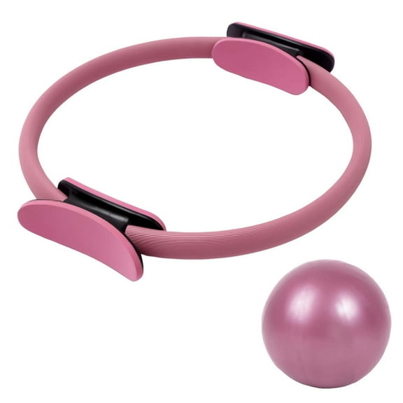 2 Pack PVC Pilates Resistance Ring Booty Workout Band Yoga Stretch Trainer For Glute Arm Leg Core Exercise