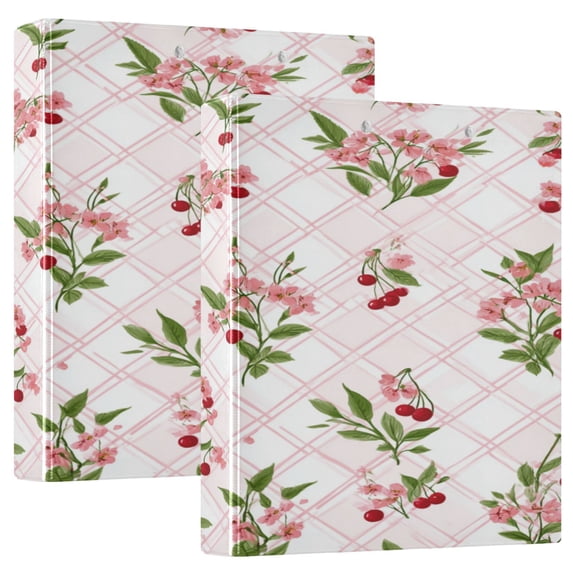 2 Pack PVC Round Ring Binders, 200 Sheet Capacity D-Ring File Folder ...