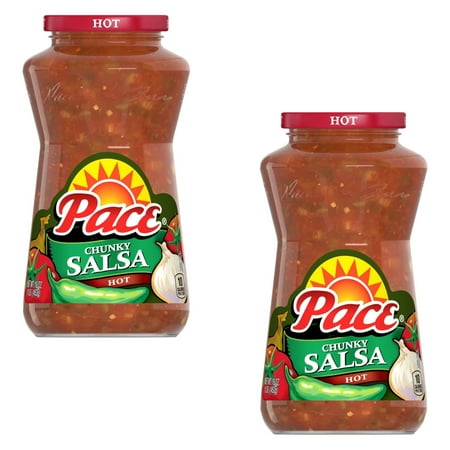 ( 2 Pack ) Pace Chunky Hot Salsa, 16 oz Jar