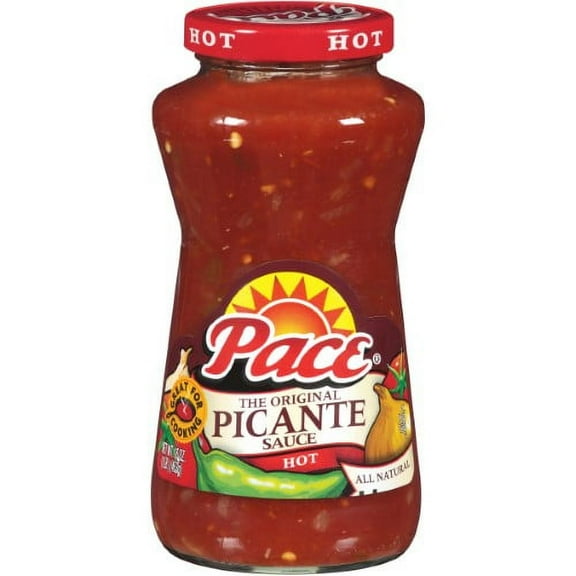 Pace Hot Picante Sauce, 16 oz Jar (Pack of 12)