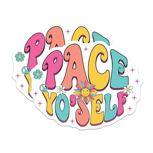 (2 Pack) Pace Yo Self Magnets Magnets - 5" On Longest Side - Made in USA - Sticks to Refrigerators & Metal Surfaces - MAG9139