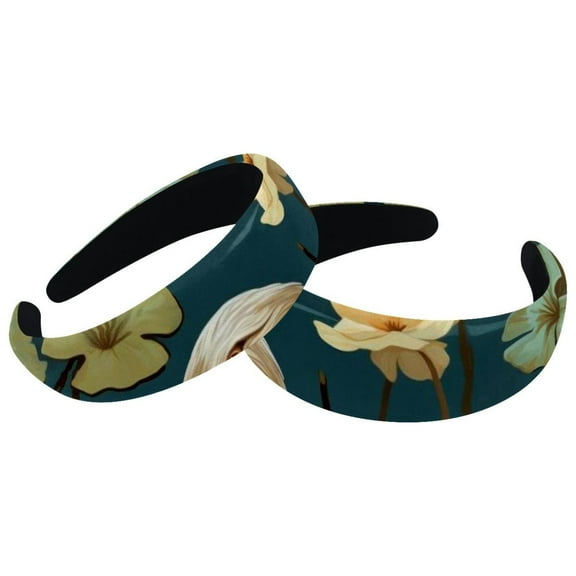 2 Pack Padded Headbands for Women Soft Thick Comfortable Headbands Cute Platypus Duckbill Headband Hair Accessories for Women Girls