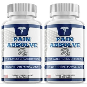 (2 Pack) Pain Absolve Rx - Dietary Supplement for Focus, Memory, Clarity, Energy, Improved Sleep, Calm and Relax Mind - Advanced Formula for Overall Wellness - 120 Capsules