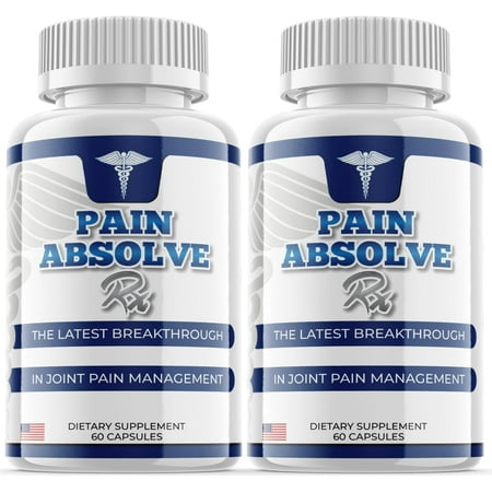 (2 Pack) Pain Absolve Rx - Dietary Supplement for Focus, Memory, Clarity, Energy, Improved Sleep, Calm and Relax Mind - Advanced Formula for Overall Wellness - 120 Capsules
