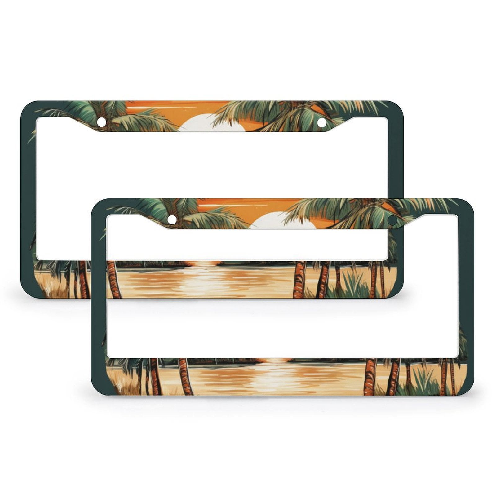 Palm Tree License Plate Frame