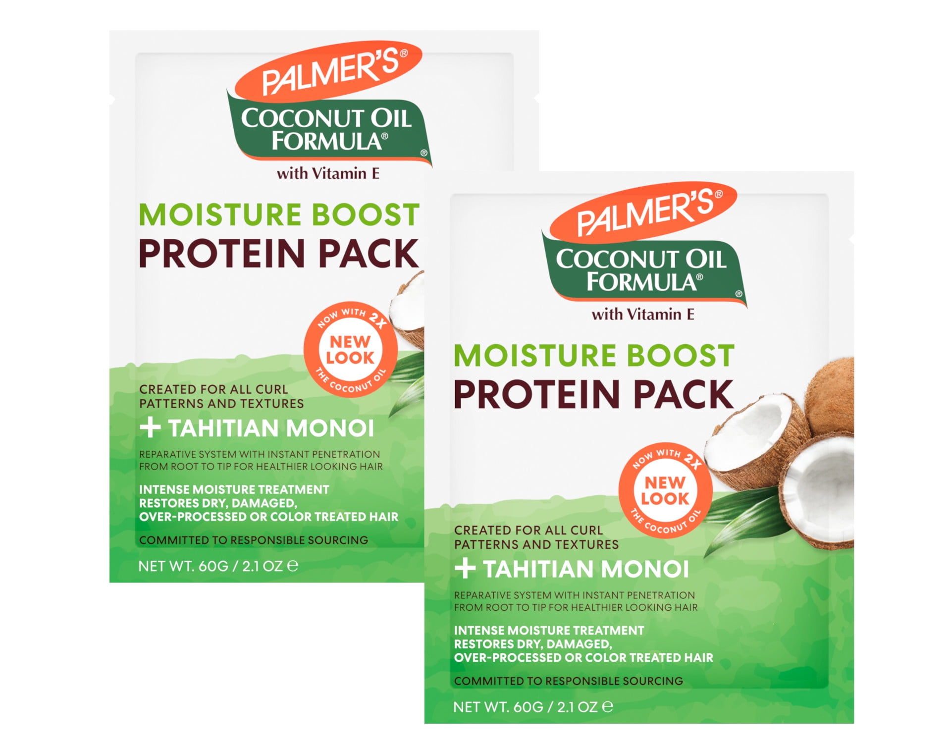 2 Pack Palmer's Coconut Oil Formula Deep Conditioning Protein Pack 2
