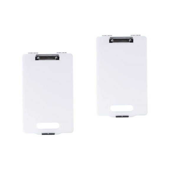 2 Pack Paper Bins Clipboard with Storage Compartment Students' Box