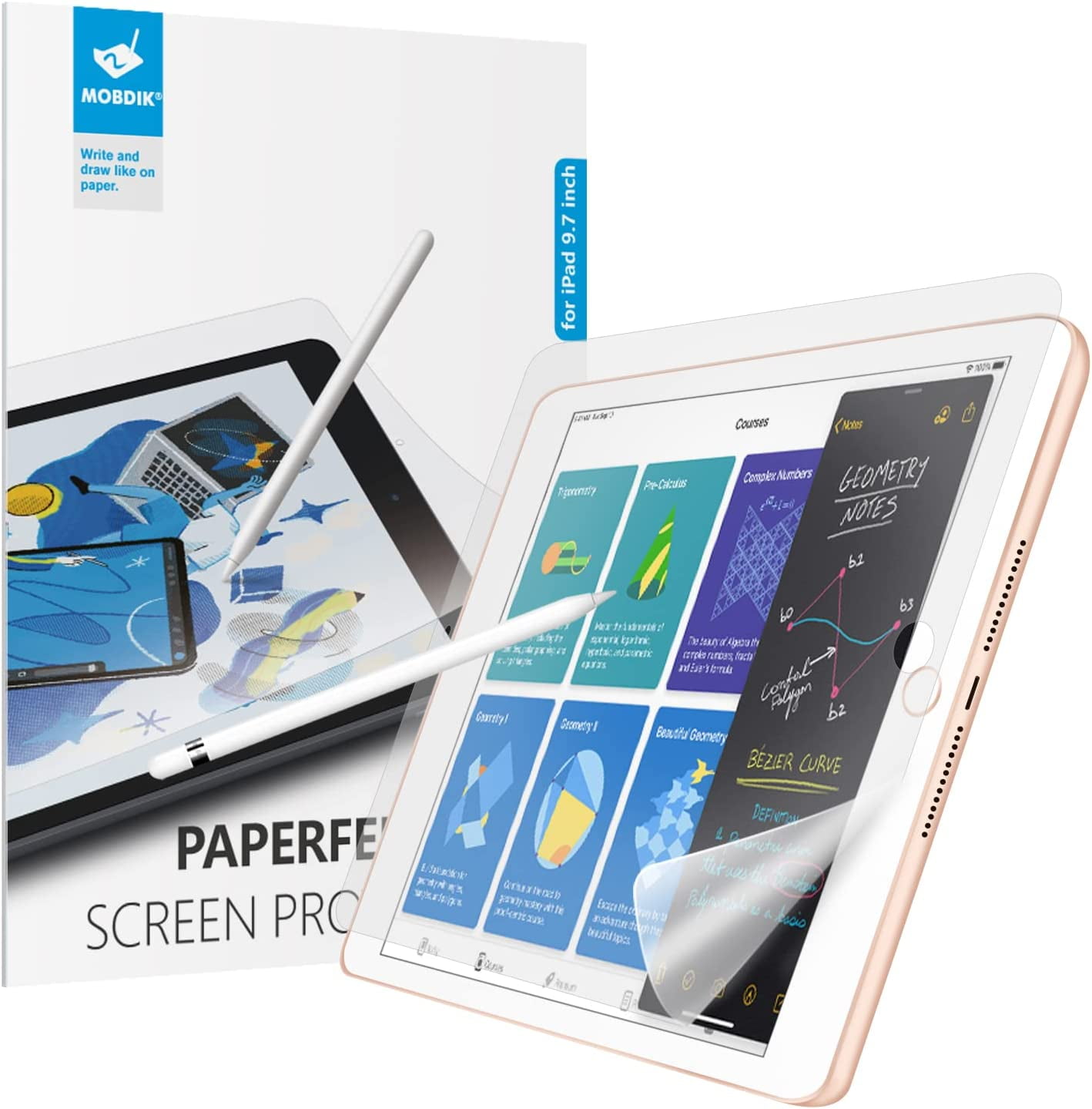  STARY Paperfilm Magnetic Screen Protector for iPad Pro 11 Inch  (2022/2021/2020/2018) and iPad Air 5/4 (2022/2020, 10.9 Inch),Write and  Draw Like on Paper, Detachable/Reusable/Anti Glare-Matte Finish :  Electronics