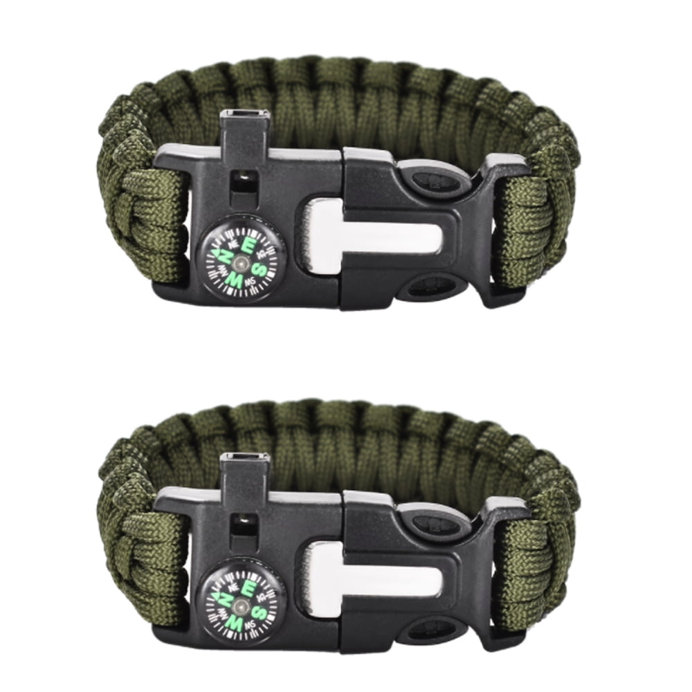 Trespass Nubbet Survival Kit Head Torch Paracord Bracelet Flint Stocking  filler | eBay
