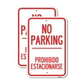 thumbnail image 1 of (2 Pack) No Parking Prohibido Estacionarse | 12" X 18" Heavy-Gauge Aluminum Sign | Rust Free Aluminum, Weather Resistant, Waterproof, Fade Resistant, 2 Pre-drilled Holes, 1 of 4