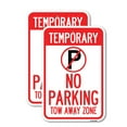 thumbnail image 1 of (2 Pack) No Parking Tow Away Zone | 12" X 18" Heavy-Gauge Aluminum Sign | Rust Free Aluminum, Weather Resistant, Waterproof, Fade Resistant, 2 Pre-drilled Holes, 1 of 4