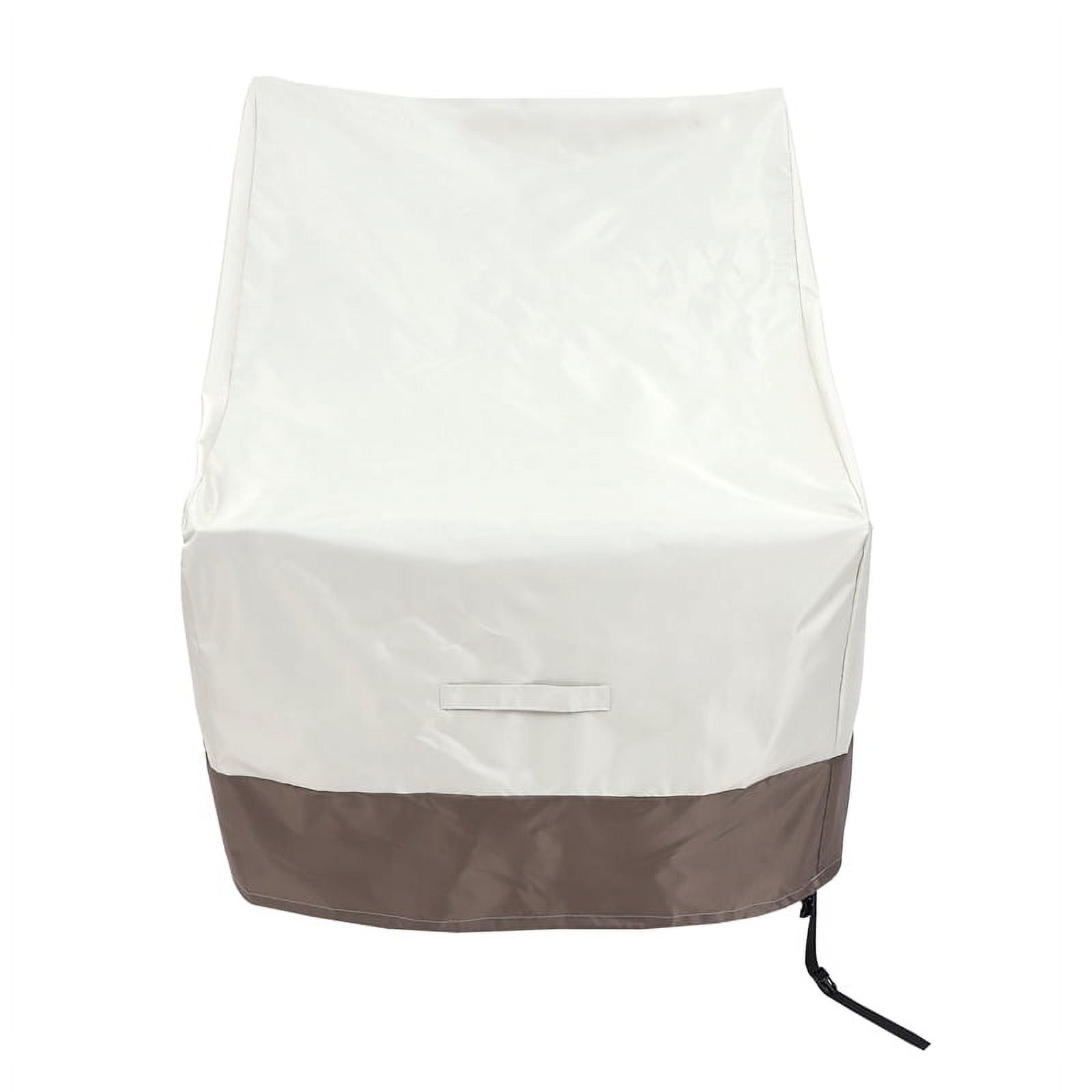 2 Pack Patio Adirondack Chair Cover 31X33X36 Inch Heavy Duty Outdoor Patio Chair Cover 420D, Waterproof Outdoor Lawn Patio Furniture Covers, Beige