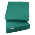 thumbnail image 1 of 2 Pack Peacock Water-resistant Covers 24"x22"x4" for Outdoor Patio Seat Cushions, 1 of 7