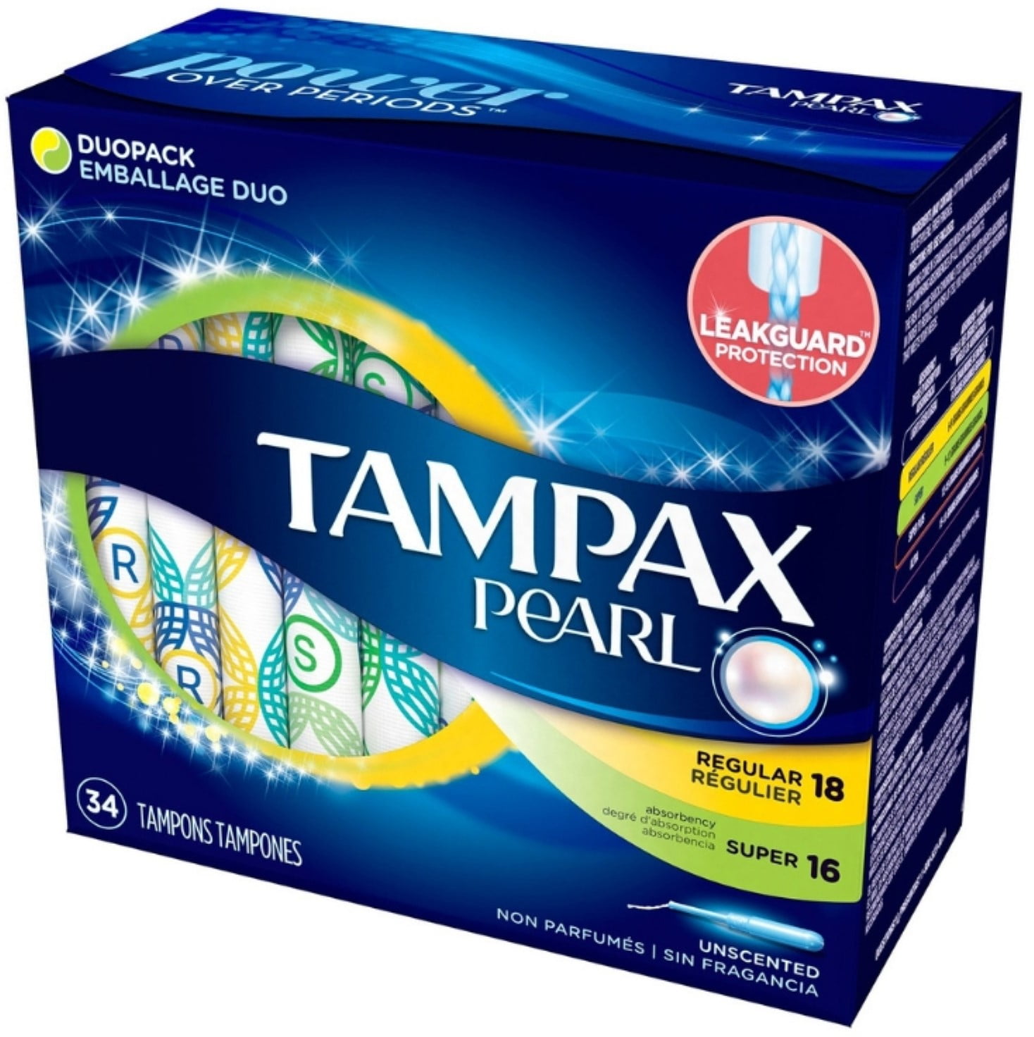 2 Pack - Pearl Duo Pack Tampons 34 ea