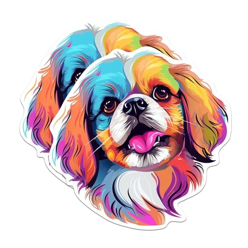 (2 Pack) Pekingese Dog Breed Magnets - 5 Inches On Longest Side - Choose from Over 100 Dog Breeds - for Cars, Refrigerators, Toolboxes - Made in USA - MAG1913