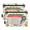 thumbnail image 1 of 2 Pack Pencil Pouch for 3 Ring Binder Smooth Zipper Folders with Pockets Clear Window Pencil Case Cute Duck and Flower, 1 of 6