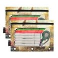 thumbnail image 1 of 2 Pack Pencil Pouch for 3 Ring Binder Smooth Zipper Folders with Pockets Clear Window Pencil Case Squirrel and Alpaca, 1 of 6