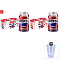 thumbnail image 1 of 2 Pack | Pepsi Prebiotic Cola, Cherry Vanilla, 12 Fl Oz Cans (8 Pack), 30 Calories, 5G Prebiotic Fiber, 5G Sugar, Soda Pop Cola & 3x 9oz Disposable Plastic Cups, 1 of 5