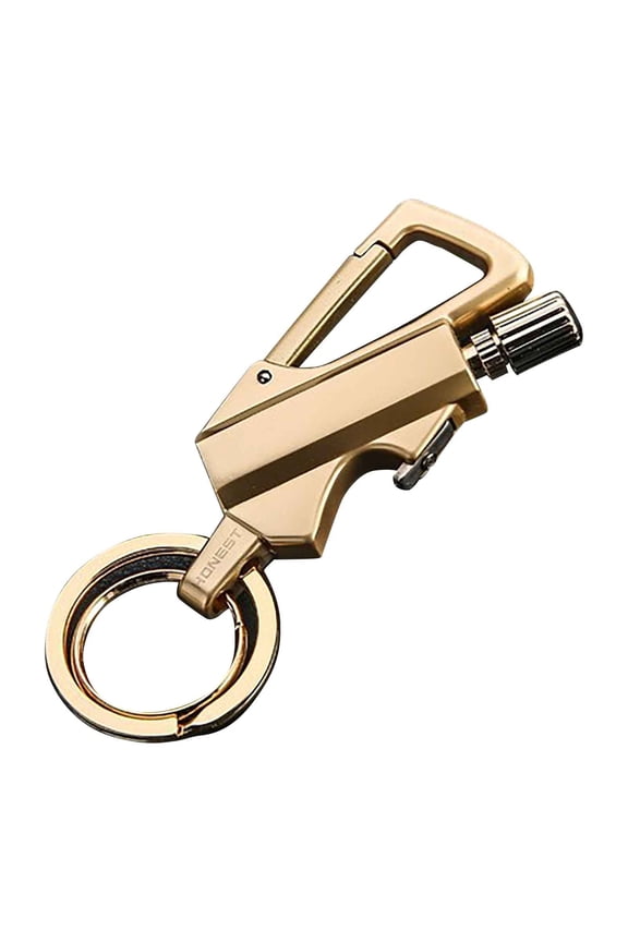 2-Pack Permanent Match Keychain - Metal Refillable Survival Fire Starter for Outdoor, Camping, Hiking & Emergency Use, Windproof & Water-Resistant Design