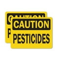 thumbnail image 1 of (2 Pack) Pesticides OSHA Caution Sign 24 Inch X 18 Inch Vinyl Label Decal Sticker Weather Resistant, UV Protected for Workplace, Business, and Construction Site, Made in the USA, 1 of 7