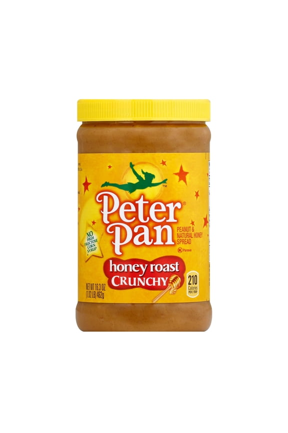 2 Pack Peter Pan Honey Roast Crunchy Peanut Butter
