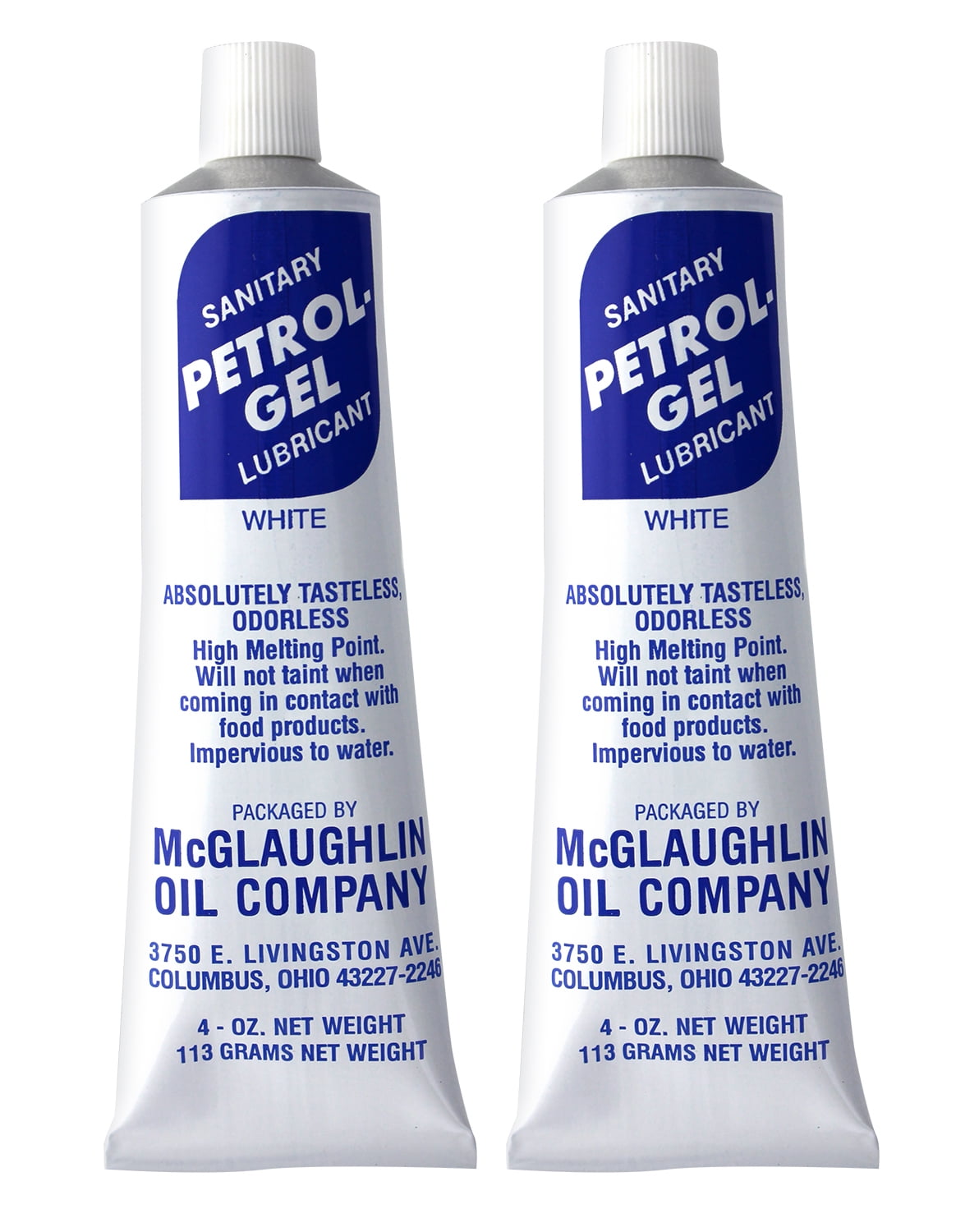 (2 Pack) Petrol Gel Food Grade Equipment LubricantNSF (2/4 oz. Tube