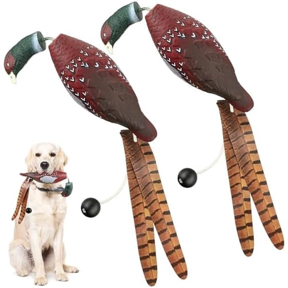 2 Pack Pheasant Dog Toy, Bird Duck Dog Training Supplies, Hunting Dog Training Dummy Launcher Dog Training, Retriever Training Floating Dead Fowl Trainer Pheasant for Dog Training$$Other