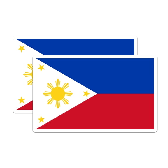 (2 Pack) Philippines World Flag Magnets - Pride - 5 Inches On Longest Side - Premium Magnet - Choose from Over 200 Countries - for Cars, Refrigerators, Toolboxes, Lockers - Made in USA - MAG0952